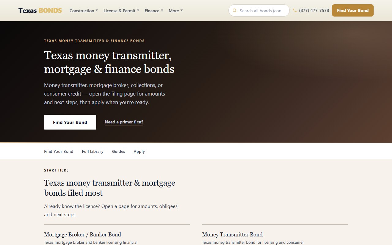 Financial bonds — TexasBondsDirect.com